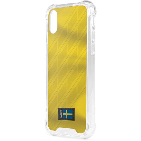 Sweden Soccer Flag iPhone XS Clear Case